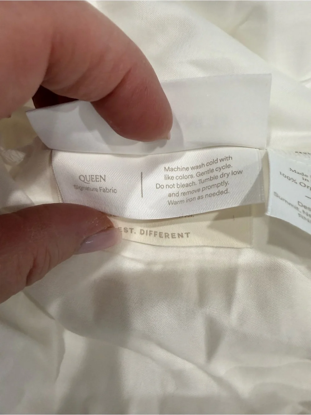 Boll & Branch NEW Full/Queen Duvet  In White/Pewter 🔥No offer item🙏🏻 $369 MSRP